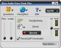 Zrzut ekranu: Blaze Audio Voice Cloak Plus