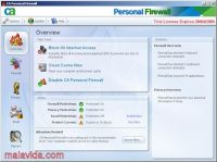 Zrzut ekranu: CA Personal Firewall