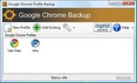 Zrzut ekranu: Google Chrome Backup 